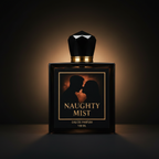 Bazora Naughty Mist perfume spray, long-lasting unisex fragrance bottle, 100ml with sleek design and elegant labeling.