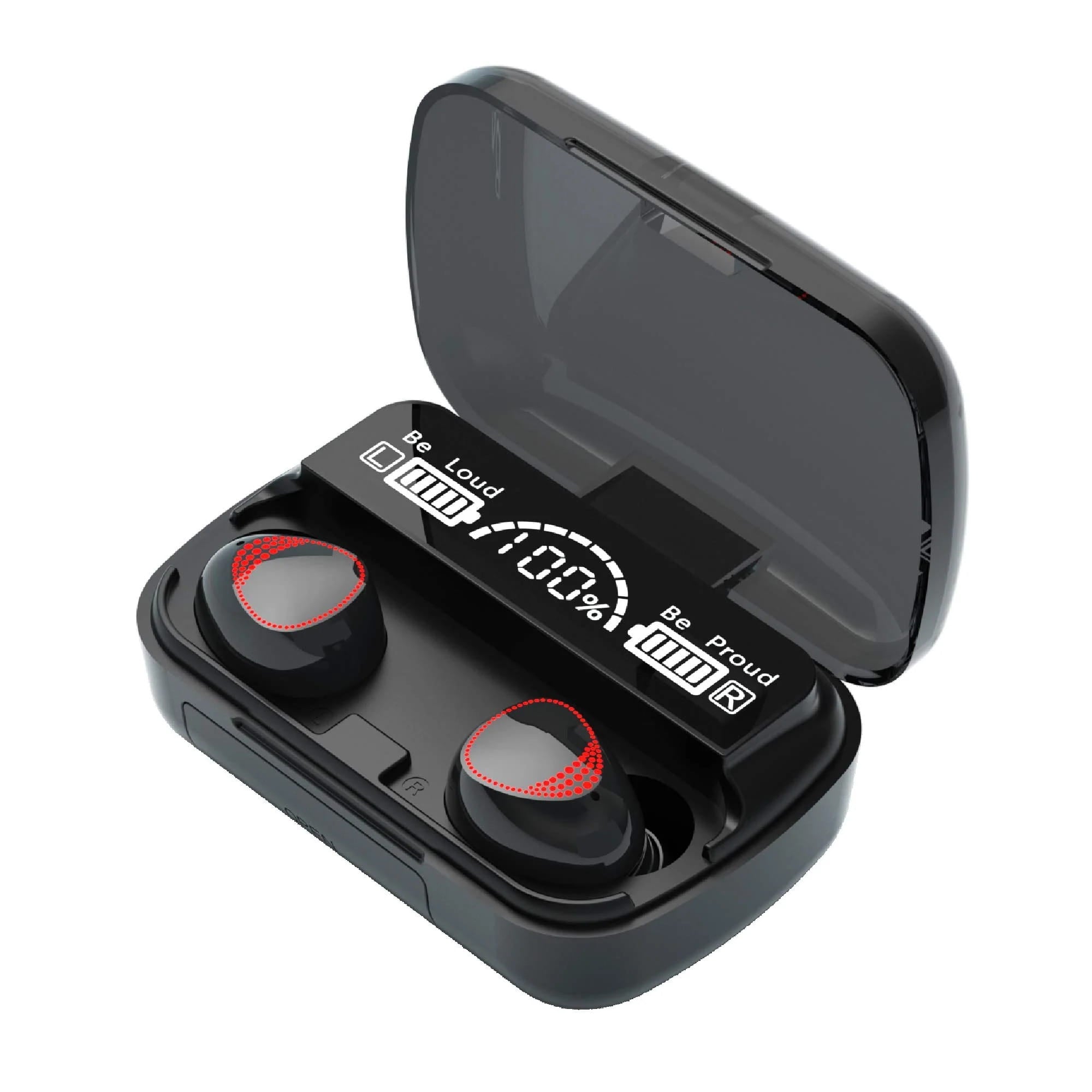 M10 TWS Bluetooth 5.3 Earbuds | LED Display | Wireless Earphones with Microphone - Bazora